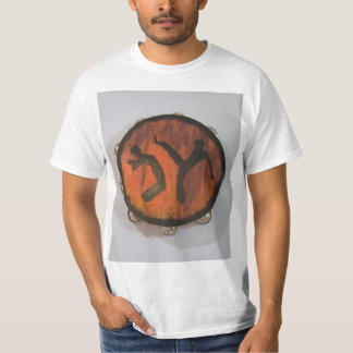 T-shirt hache Brésil de pandeiro de capoeira de chemise