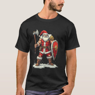 T-shirt hache de guerrier du Père Noël