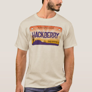 T-shirt Hackberry Arizona plaque d'immatriculation drapeau