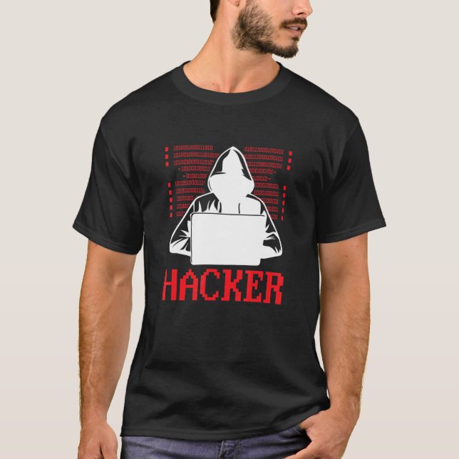 T-shirt Hacker Casquette blanc piratage éthique (Devant)
