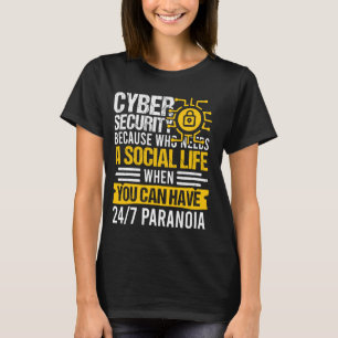 T-shirt Hacker Casquette blanc pour le cyber-guerrier et H