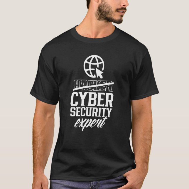 T-shirt Hacker Cybersécurité Expert Informatique pirater (Devant)