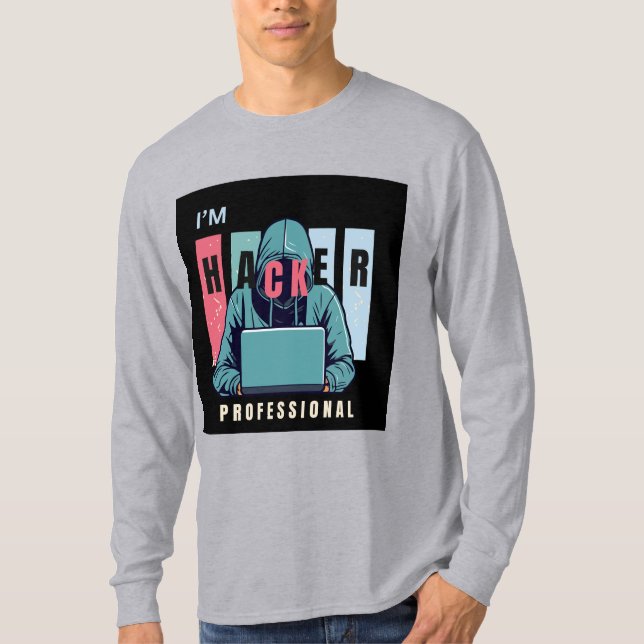 T-shirt HACKER Design (Devant)