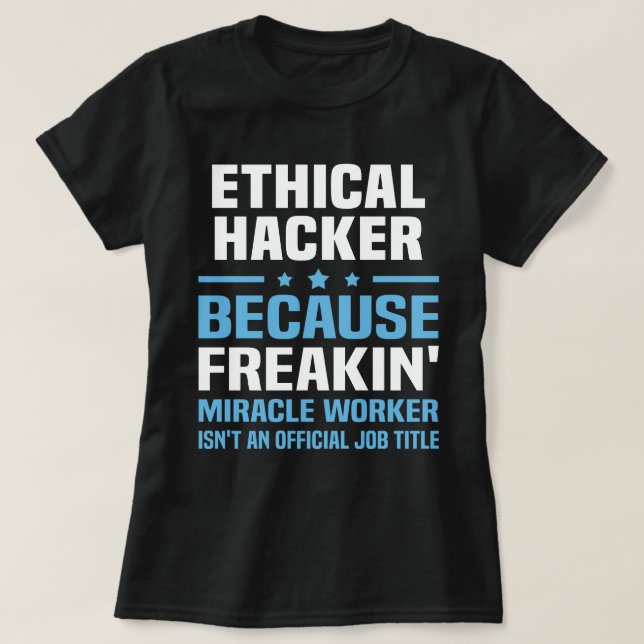 T-shirt Hacker éthique (Design devant)