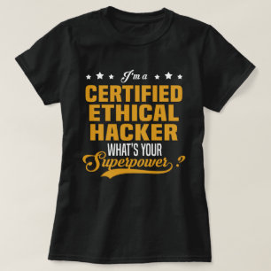 T-shirt Hacker éthique certifié