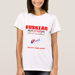 T-shirt hacker russe a voté costume halloween drôle chemis