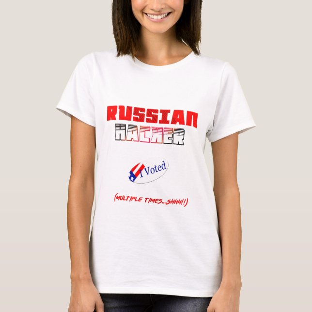 T-shirt hacker russe a voté costume halloween drôle chemis (Devant)