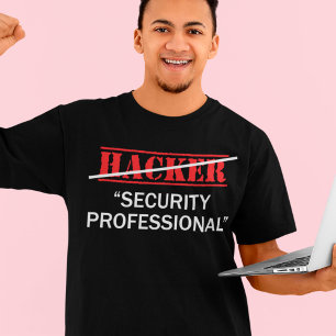 T-shirt Hacker Security Professional Funny Programmer Cade