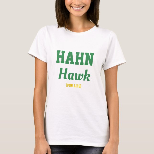 T-shirt Hahn Hawk High School Allemagne T-shirt, Vert Or (Devant)