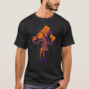 T-shirt Haigha (chapelier fou) a encré l'orange pourpre