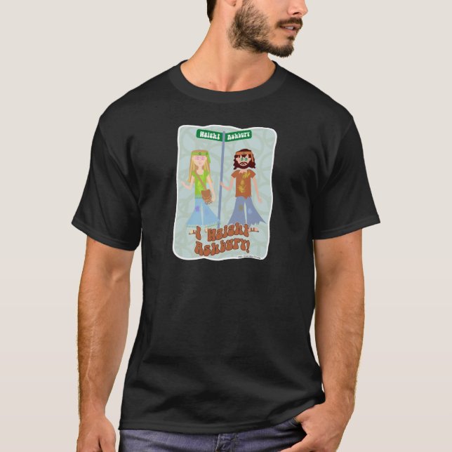 T-shirt Haight Ashbury mignon dessin personnage design (Devant)