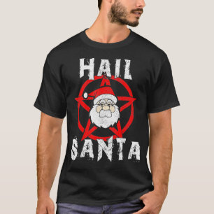 T-shirt Hail Père Noël Funny Satanic Noël cadeau