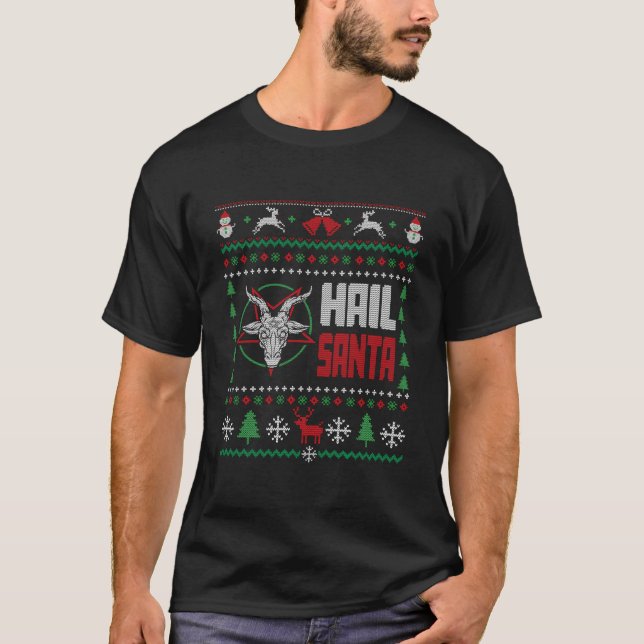 T-shirt Hail Père Noël Ugly (Devant)