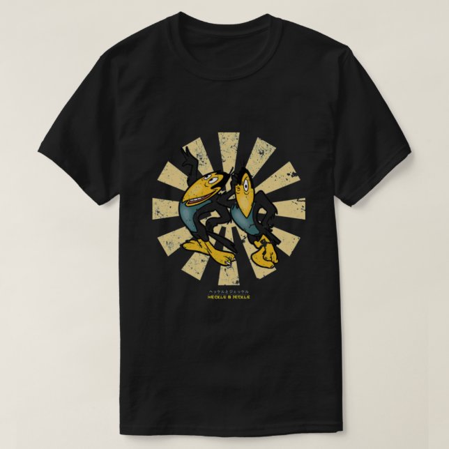 T-shirt Haile And Jeckle T-ShirtTail Tail And Jeckle Retro (Design devant)