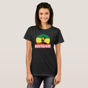 T-shirt Haile Selassie Jah Rastafari Empereur Rasta Shirt