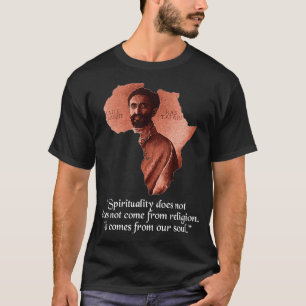 T-shirt Haile Selassie Jah Rastafari Rastafarian