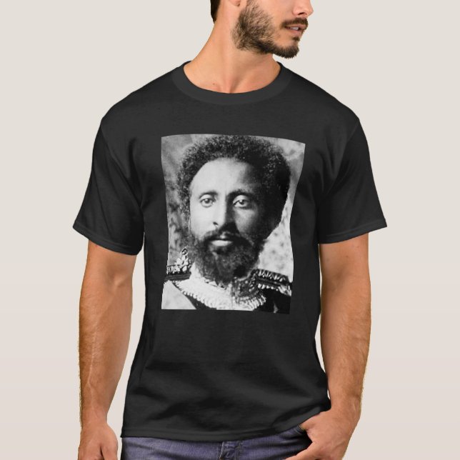 T-shirt Haile Selassie Portrait (Devant)