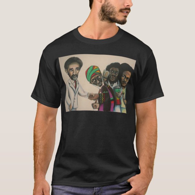 T-shirt Haile Selassie rencontre son tee-shirt Followers (Devant)