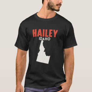 T-shirt Hailey Idaho USA State America Travel Idahoan