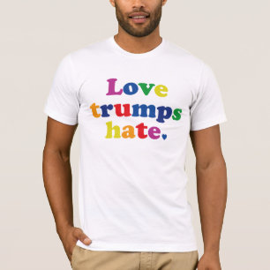 T-shirt Haine d'atouts d'amour de GLBT