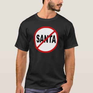 T-shirt Haine Santa/No Père Noël permis la déclaration de