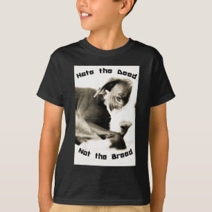 T-shirt haïr l'acte pas la race pitbull