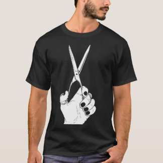 T-shirt HairDresser Hand Scissor Beautician Cool Hair