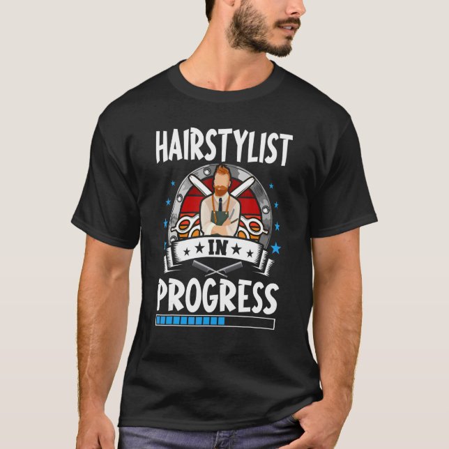 T-shirt Hairstylist In Progress Trainee Student (Devant)