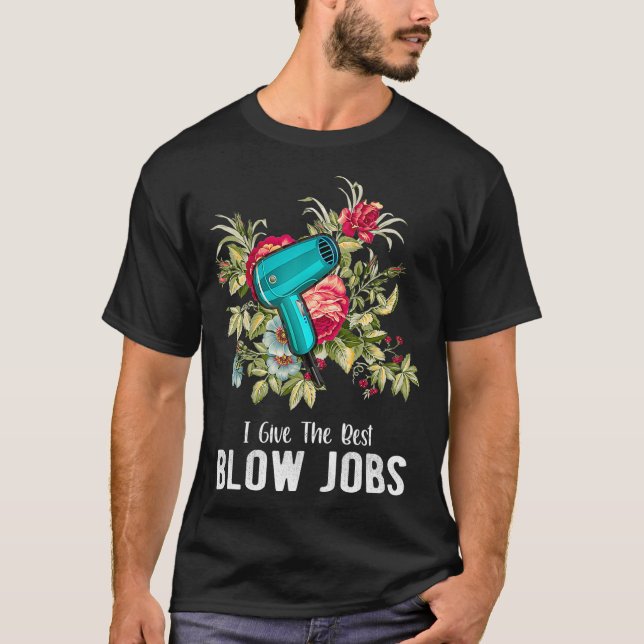 T-shirt Hairtravi Give Best Blow Jobs Floral (Devant)