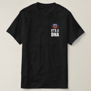 T-shirt Haïti c'est dans mon ADN empreintes digitales dra