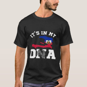 T-shirt Haïti Dans Mon Adn Pride Haïtienne Drapeau Haïtien