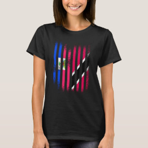 T-shirt Haïti Drapeau Trinité-et-Tobago Gros Pays Drapeaux