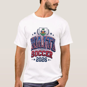 T-shirt Haïti Football 2026 Football Gras Pays Typographie