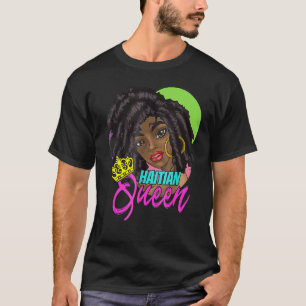 T-shirt Haïti Haitian Love Drapeau Fière Femme Princesse R