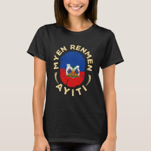 T-shirt Haïti Jour du Drapeau Haïtien Fière Forte Ayiti Pr