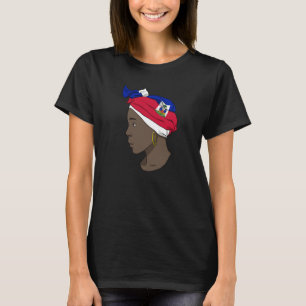 T-shirt Haïti L'Amour Haïtien Drapeau Fière Femme Princess