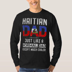 T-shirt Haïti Papa Fête des pères Haïti Drapeau Hommes Ann