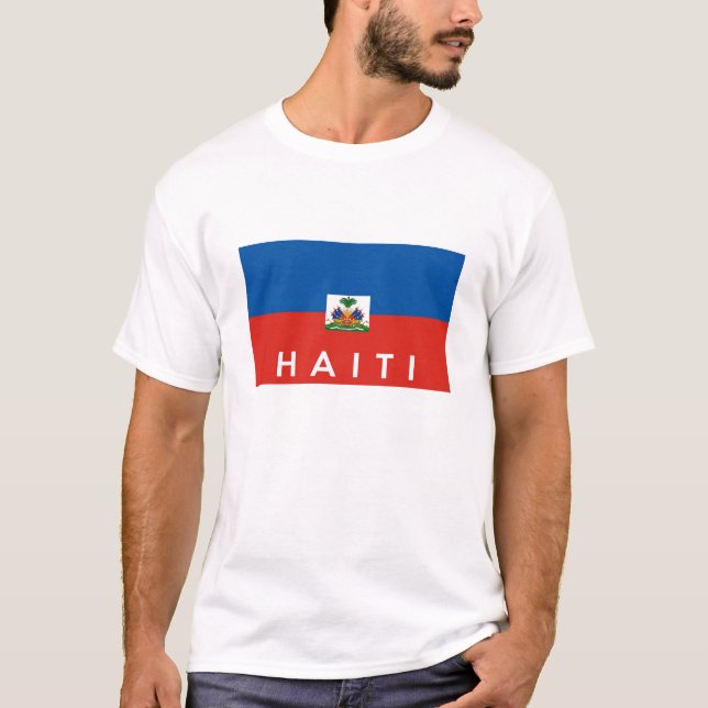 T-shirt haïti pays symbole nom (Devant)