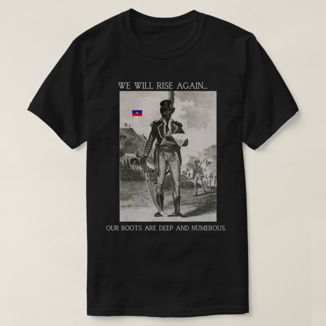 T-shirt Haïti Vintage préparé  (Design devant)