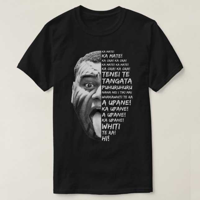 T-shirt Haka Nouvelle-Zélande Maori Nouvelle-Zélande Fans  (Design devant)