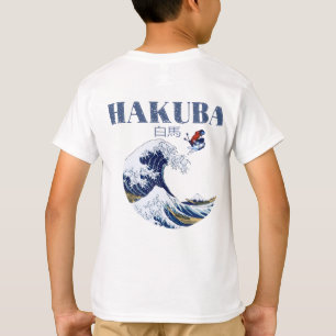 T-shirt HAKUBA Ski, Art Japonais Vintage