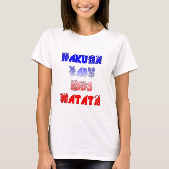 T-shirt Hakuna Matata Bébé & Enfants : Conception de coule (Devant)