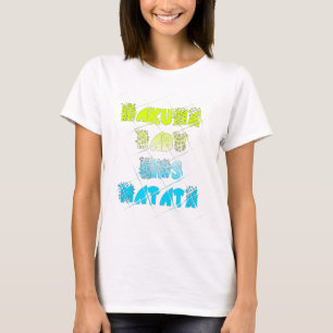 T-shirt Hakuna Matata Bébé Enfants Joyeuses Couleurs Art I