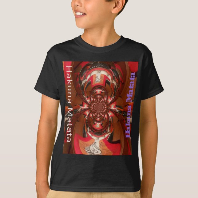 T-shirt Hakuna Matata Halloween Masque Kaleidoscope Abstra (Devant)