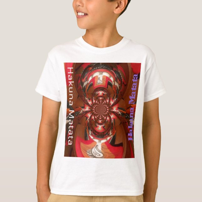T-shirt Hakuna Matata Halloween Masque Kaleidoscope Abstra (Devant)