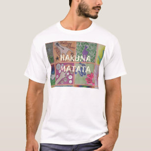 T-shirt Hakuna Matata jolie oeuvre extraordinaire d'art.pn