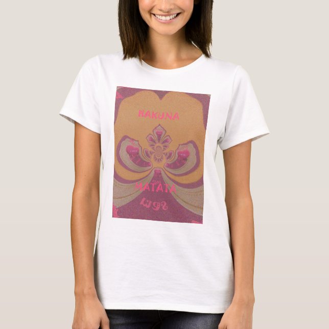 T-shirt Hakuna Matata Joyeux Noël joli coeur design (Devant)