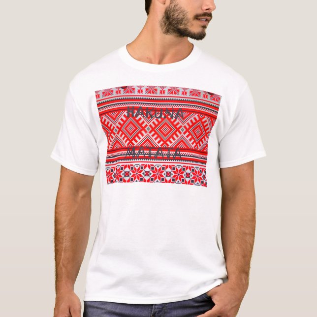 T-shirt Hakuna Matata - Pas de soucis Collection d'Art Swa (Devant)