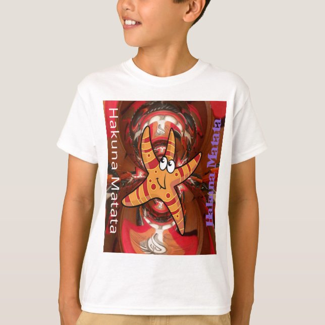 T-shirt Hakuna Matata Starfish Design (Devant)
