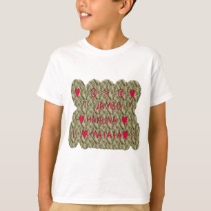 T-shirt Hakuna Matata Talk Argent Art Design